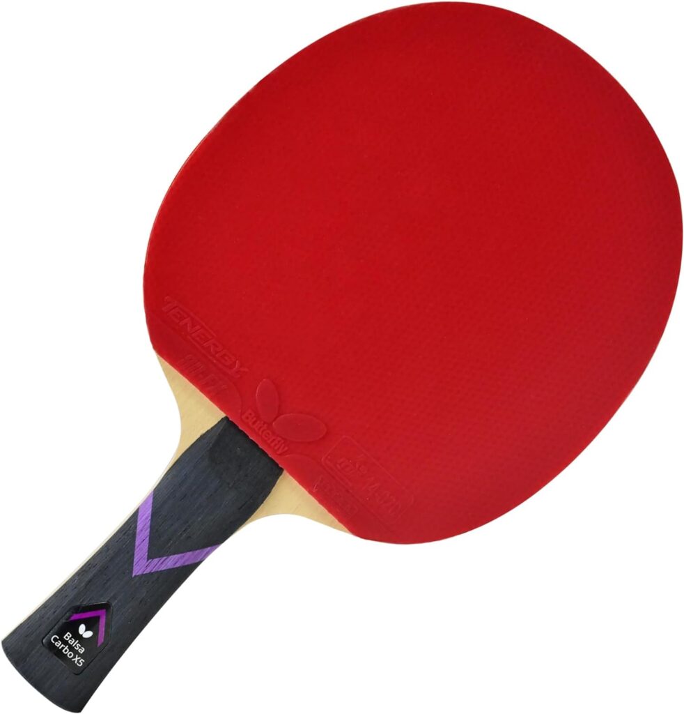 Butterfly Balsa Carbo X5 Pro Line Ping Pong Paddle review and price on Amazon