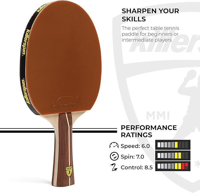 Killerspin Jet 200 table tennis paddle, the best beginner paddle.