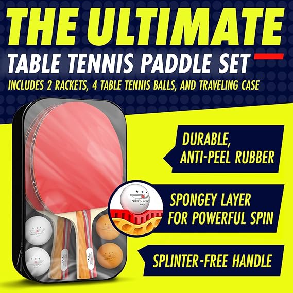 Nibiru sport ping pong paddle set